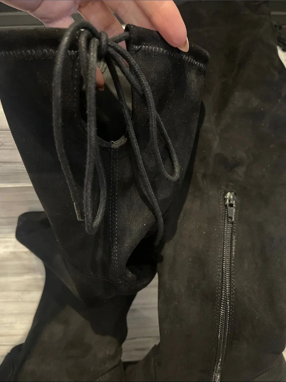 Chinese Laundry Brinna Suedette Boots in Black size 8